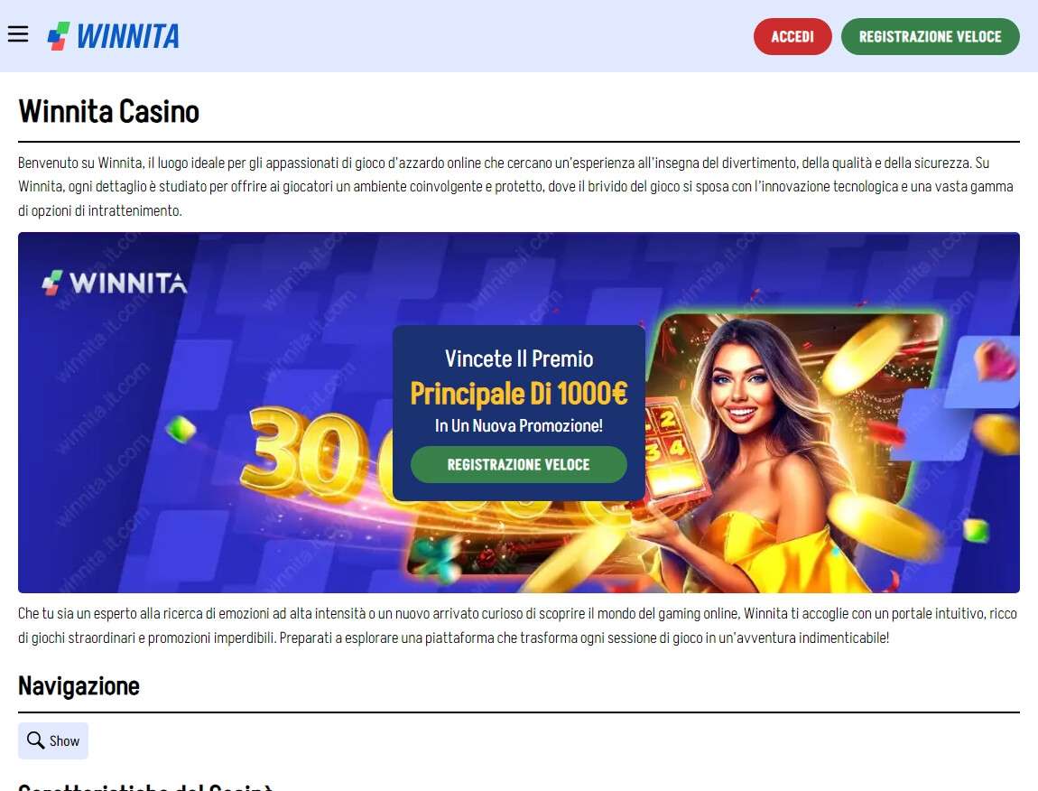 Casinò online Winnita